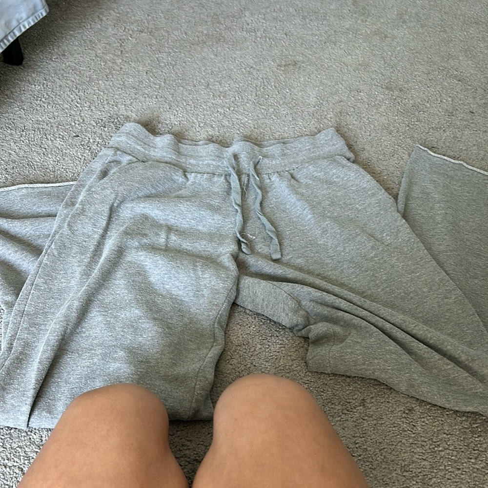 Target colsie brand M darker gray sweats open leg